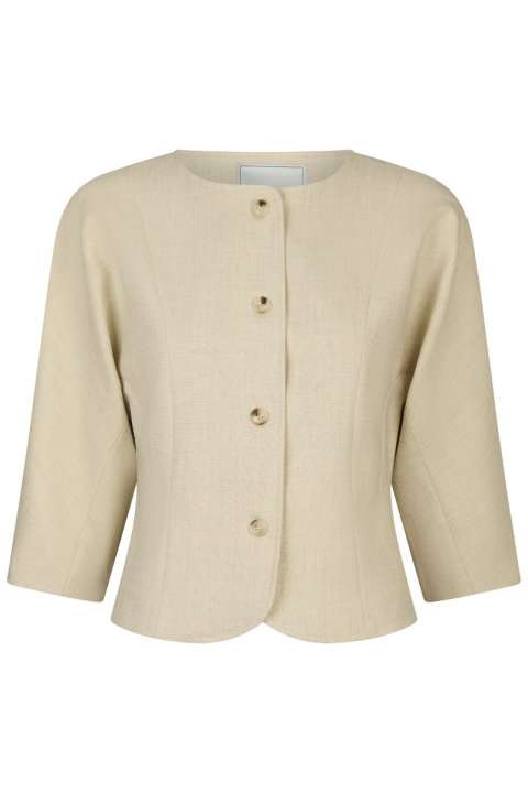 Priser på Neo Noir - Jakke - Mesto Melange Jacket - Beige Melange