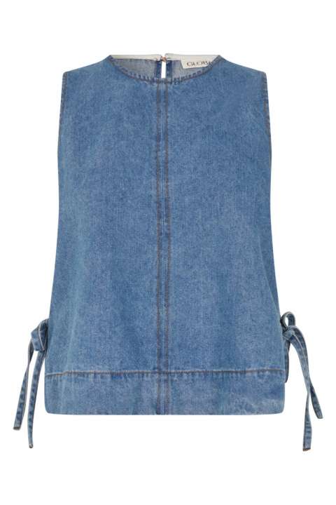 Priser på Global Funk - Bluse - Ribba-G - Mid Vintage Blue