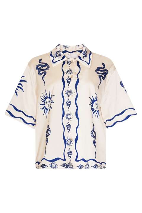 Priser på Noella - Bluse - Kealy Shirt - Chana Blue Print