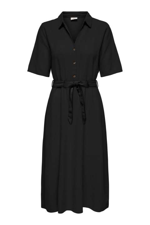 Priser på JDY - Kjole - Say 2/4 Midi Shirt Dress - Black