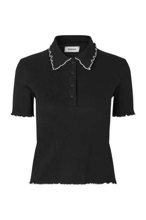 Priser på Modström - T-shirt - Magdalone Polo - Black