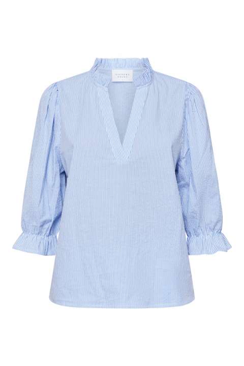 Priser på Sisters Point - Bluse - Vysla-SS - Blue/White
