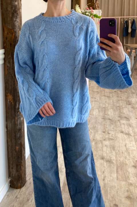 Priser på Noella - Strik - Lyza Knit - Light Blue