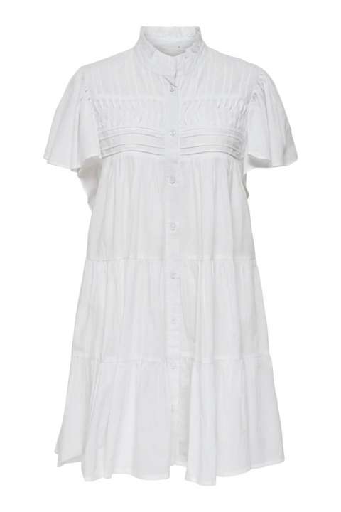 Priser på JDY - Kjole - Naya S/S Shirt Dress - Cloud Dancer