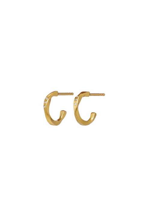 Priser på Maanesten - Øreringe - Echo Petite Earrings - Guld