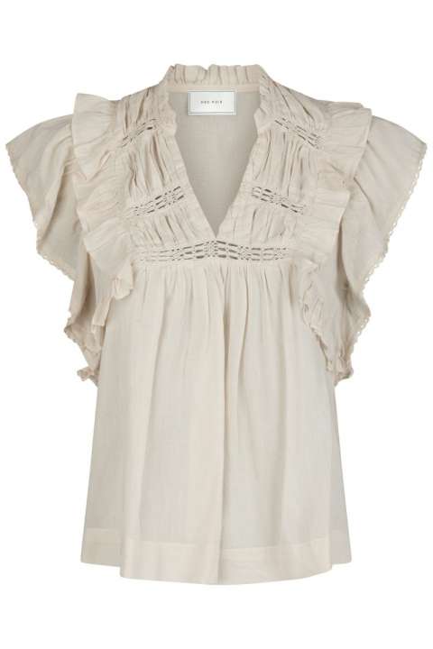 Priser på Neo Noir - Top - Jayla S Voile Top - Ivory