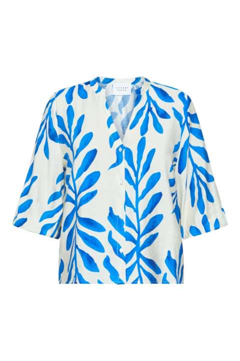 Priser på Sisters Point - Bluse - VIABA-SH2 - Cream/Blue