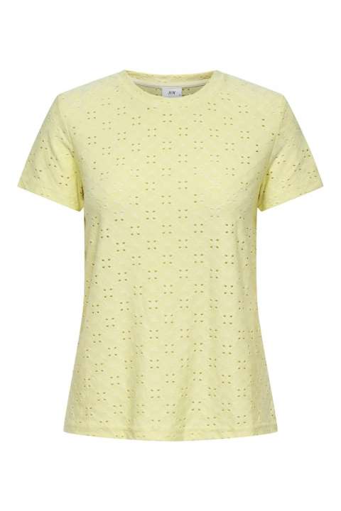 Priser på JDY - T-shirt - Cathinka S/S Tag Top - French Vanilla