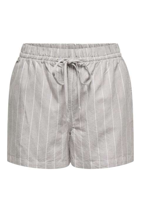 Priser på JDY - Shorts - Lala MW Shorts - Moon Rock/Créme Stripes