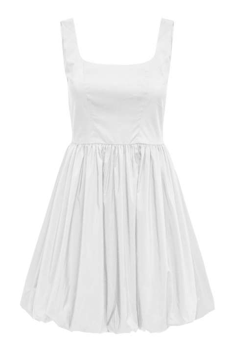Priser på JSY - Kjole - Mio S/L Bubblehem Dress - White