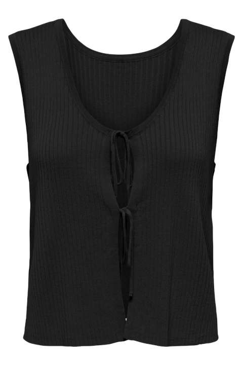 Priser på JDY - Top - Alexandra S/L Reversible Tie Top - Black