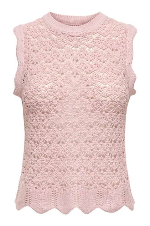Priser på JDY - Top - Sun Evelyn S/L O-Neck - Chalk Pink