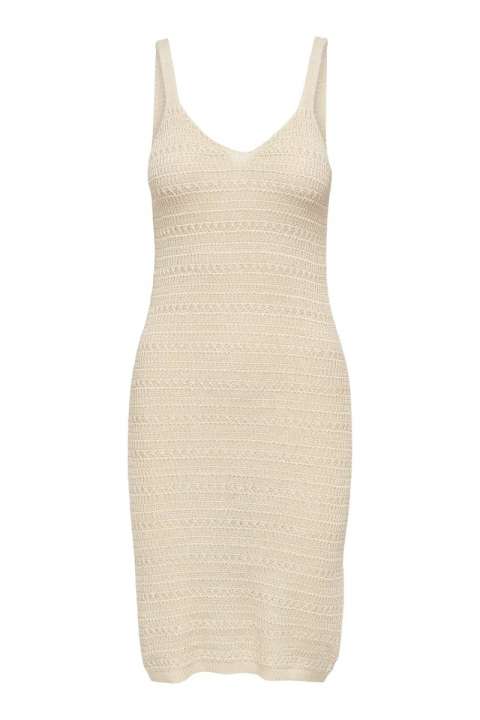 Priser på JDY - Kjole - Tropica S/L V-Neck Dress - Birch