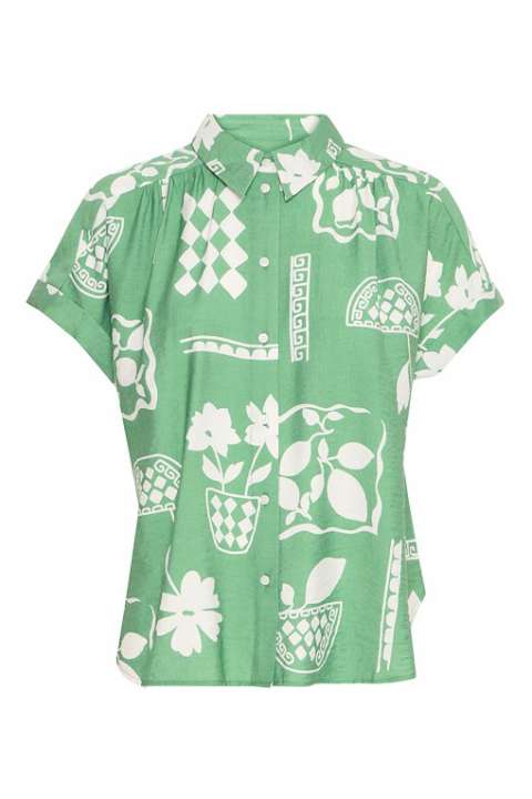 Priser på Ichi - Bluse - IH Yetta SH - Pine Green Resort