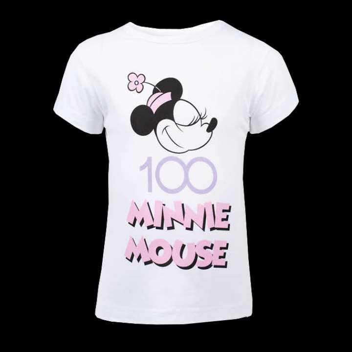 Priser på Disney Minnie Mouse Pige T-shirt - Hvid - 92