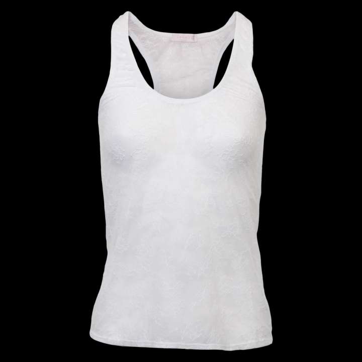 Priser på Lulu's Drawer Lynn Dame Top - White - XL