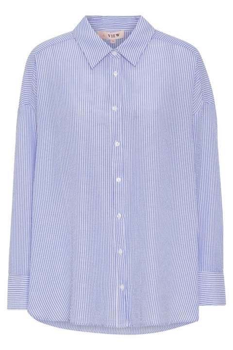 Priser på A-View - Skjorte - Sonja Shirt - Blue/white
