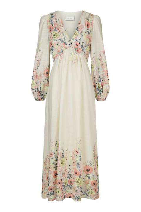 Priser på Neo Noir - Kjole - Silfi Flower Print Dress - Creme