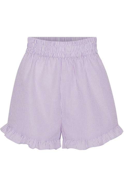 Priser på A-View - Shorts - Sonja Shorts - Purple/White