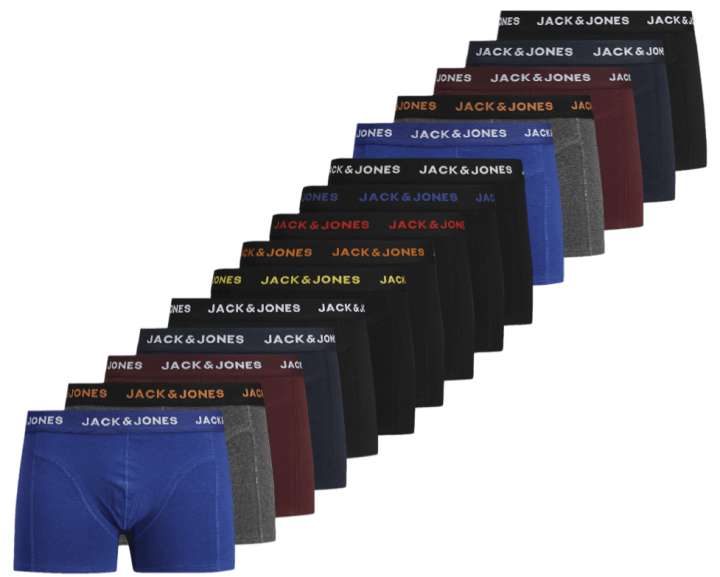 Priser på Jack & Jones 15-pack Trunks_X-large