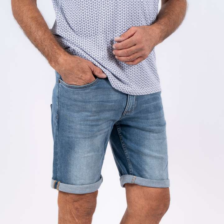 Priser på Pre End Indie Herre Shorts - Soft Blue Wash - 34