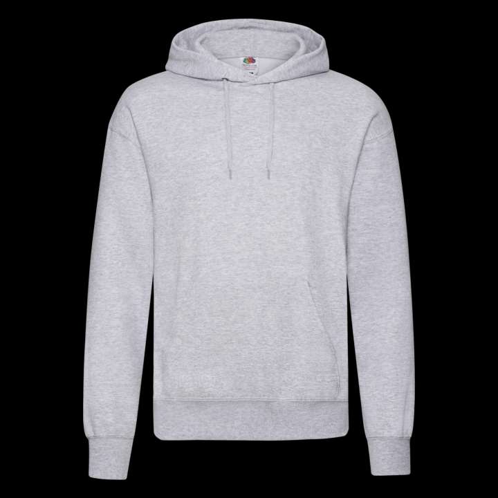Priser på Fruit of the Loom Unisex Hættetrøje - Heather grey - 2XL