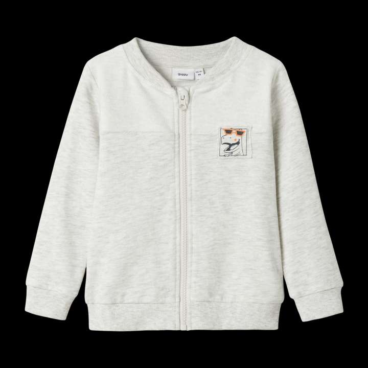 Priser på Guppy Helmer Børne Cardigan - Light Grey Melange - 110