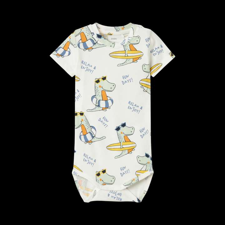 Priser på Guppy Hardy Baby Body - Star White - 80