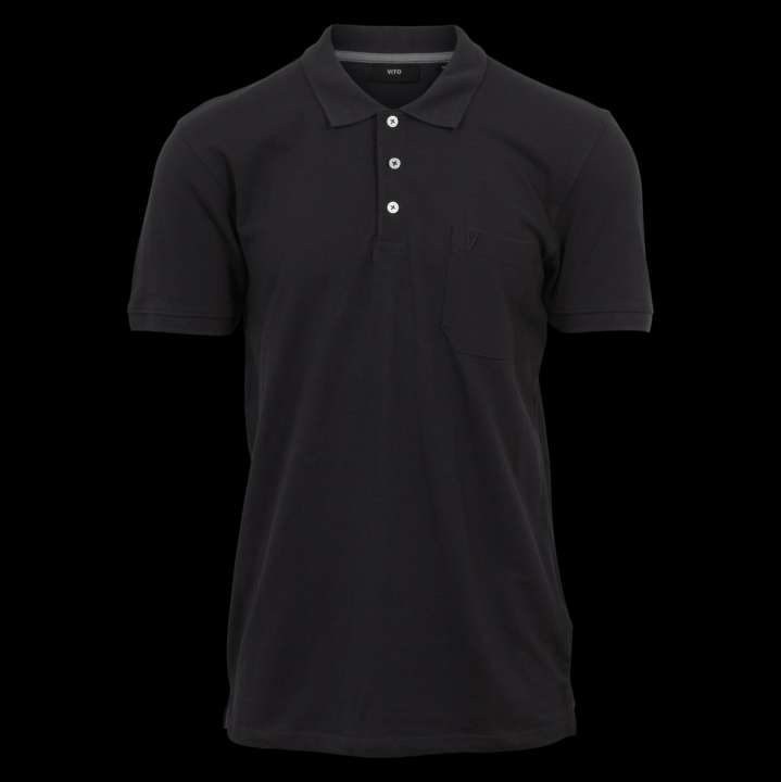 Priser på Vito Roger Herre Polo - Jet Black - 4XL