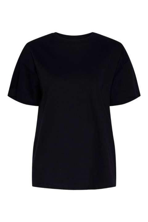 Priser på Pieces - T-shirt - PC Skylar SS Oversized Tee - Black