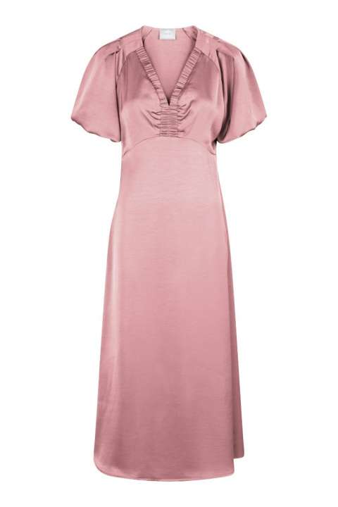 Priser på Neo Noir - Kjole - Illana Heavy Sateen Dress - Evening Rose