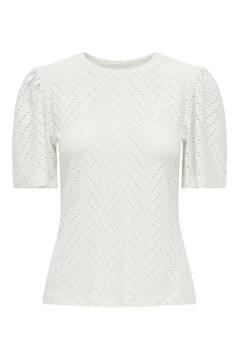 Priser på JDY - T-shirt - Carla Cathinka S/S Top - Cloud Dancer