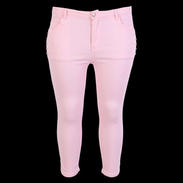 Priser på Cassiopeia Dame Jeans Plus Size - Rose - 48