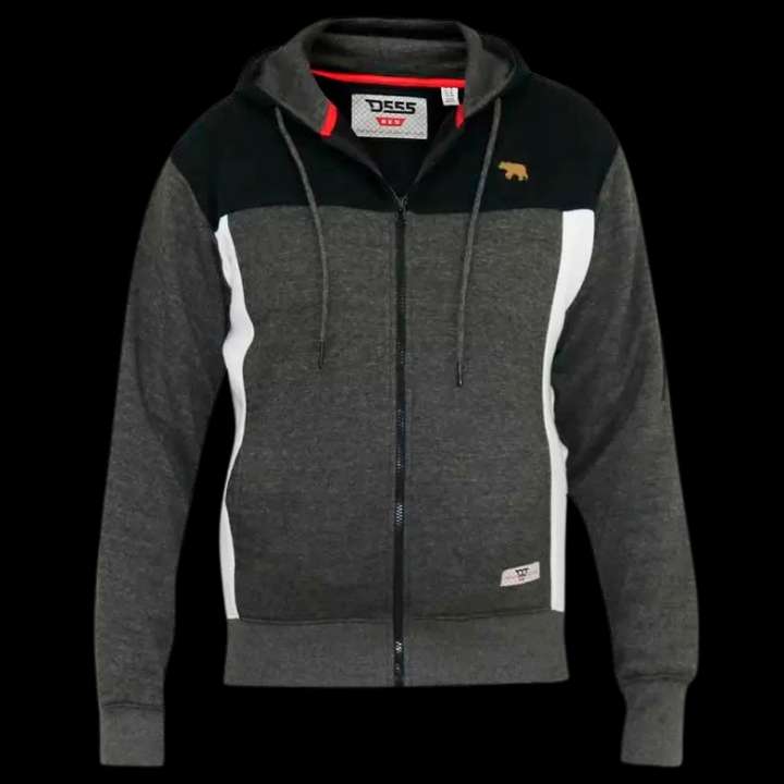 Priser på D5555 Nathan Herre Cardigan Plus Size - Black/Charcoal Marl - 4XL