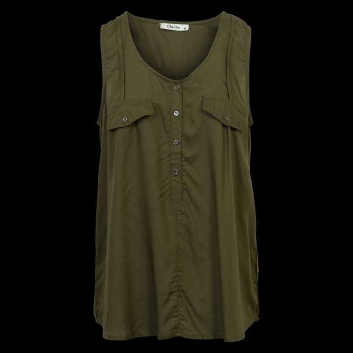 Priser på ZbyZ Dame Top - Khaki - 54/56