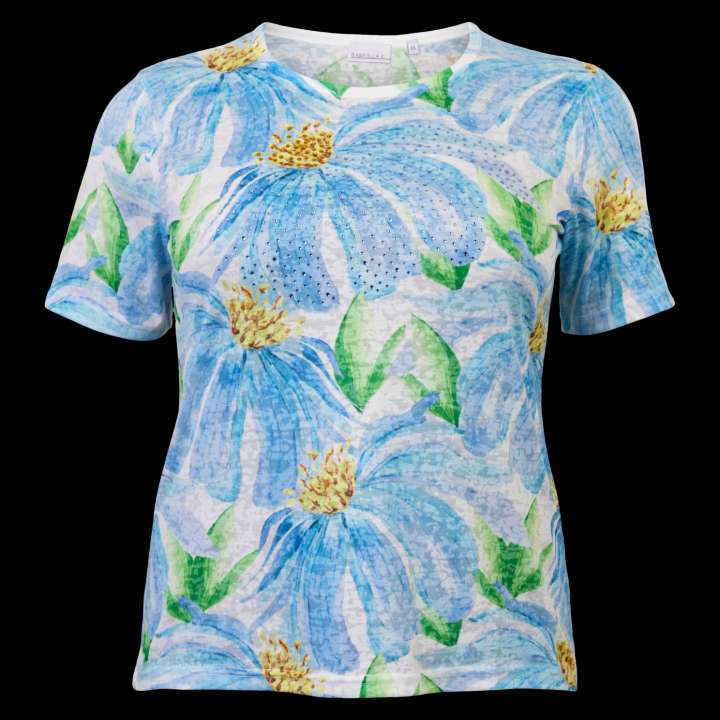 Priser på Gabriella K. Dame T-shirt - Blue Comb - 52