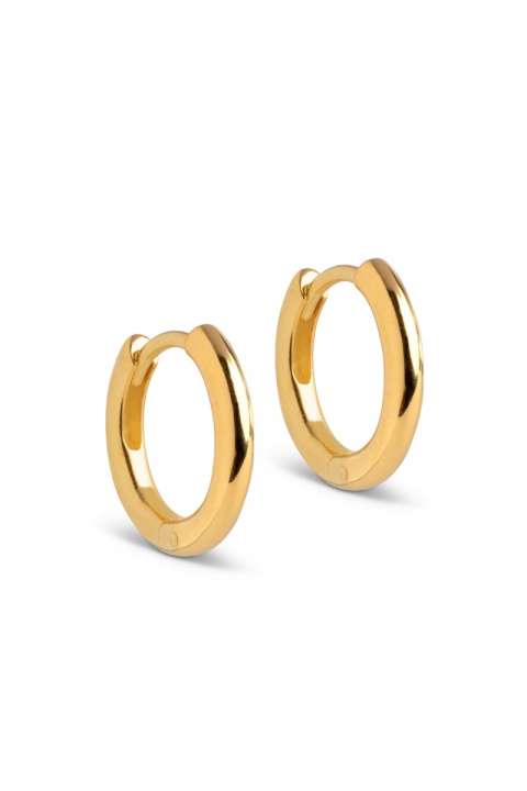 Priser på Enamel - Øreringe - Hoops Chunky Classic 10 mm - Gold
