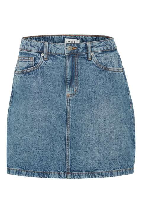 Priser på Ichi - Nederdel - IH Aveny SK - Medium blue stone washed
