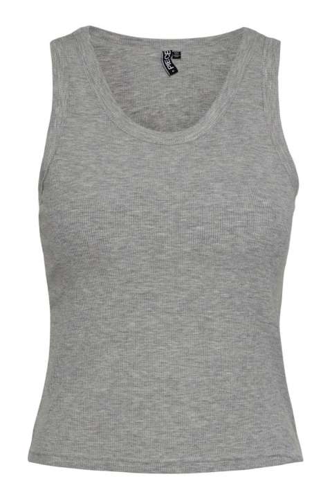 Priser på Pieces - Top - PC Anibi SL Bra Top - Light Grey Melange