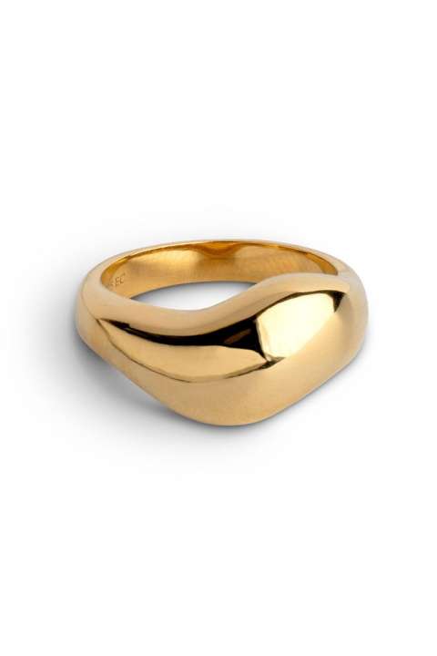 Priser på Enamel - Ring - Ring, Agnete Large - Gold