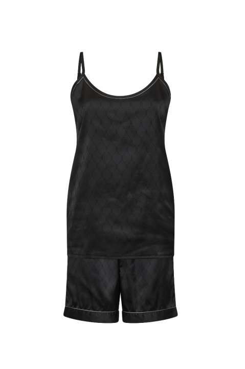 Priser på Hype The Detail - Nattøj - Satin Short Set - Sort