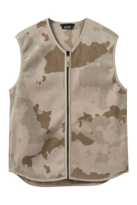 Priser på H2O - Vest - Sejerø Fleece Vest - Oak Camou