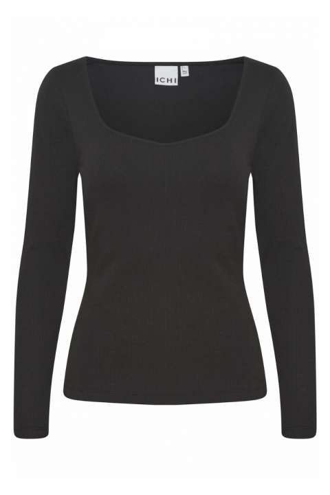 Priser på Ichi - Bluse - IH Oreta LS - Black