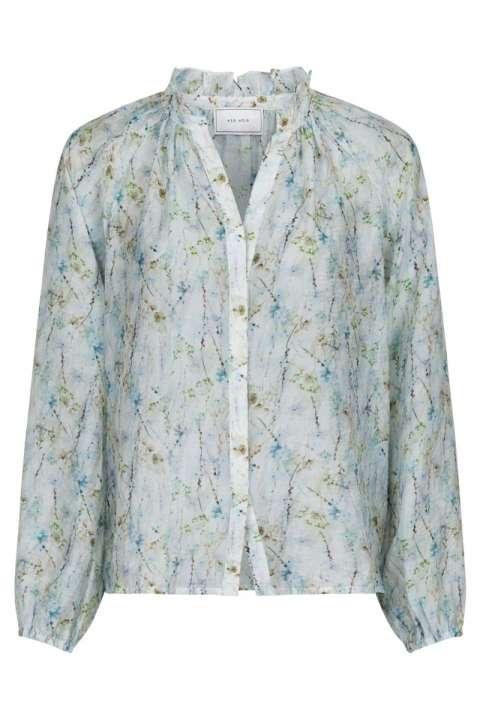 Priser på Neo Noir - Bluse - Cobie Whispering Blooms Blouse - Light Blue