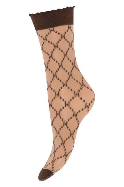 Priser på Hype The Detail - Strømper - Socks Logo 25 D - Brun