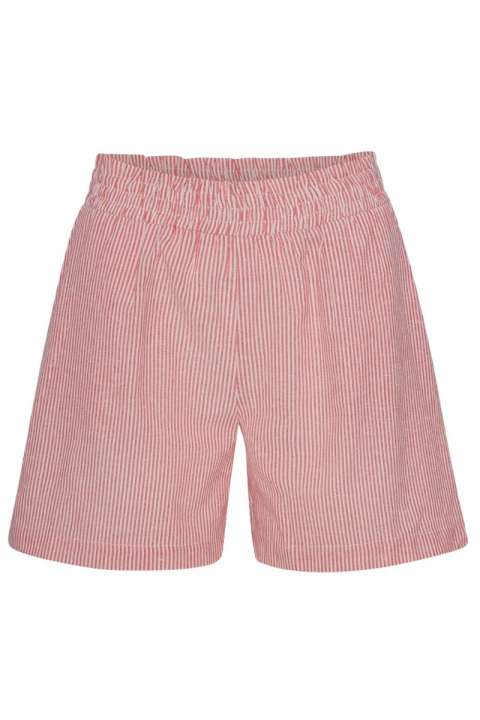 Priser på Continue - Shorts - Lis shorts stripe - Red stripe