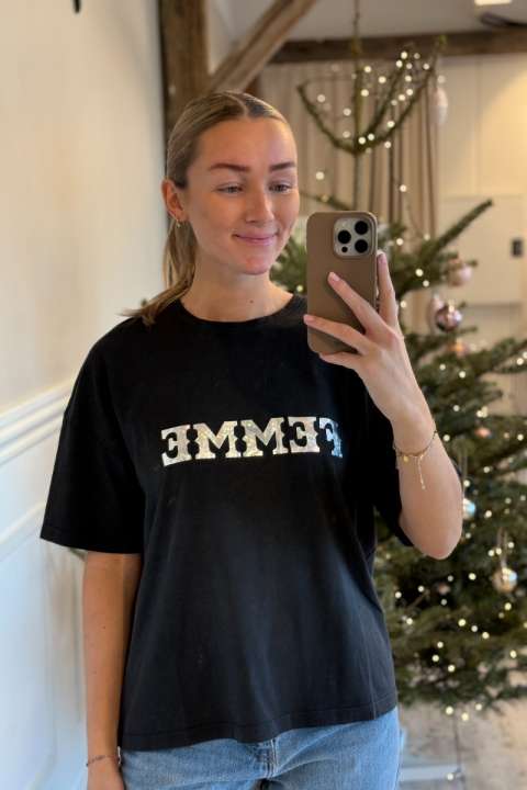 Priser på Ichi - T-shirt - IH Moey SS - Black