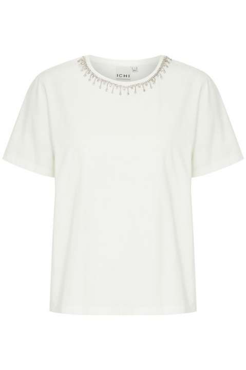 Priser på Ichi - T-shirt - IHRUNELA SS25 - Cloud Dancer