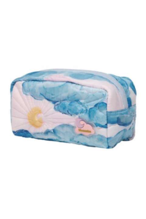 Priser på Maanesten - Toilettaske - Stardust Bag Moonshine Rose - Blå/lyserød