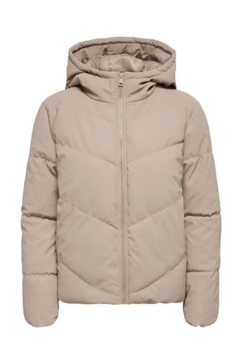 Priser på JDY - Jakke - JDY Arnhem Water Rep Short Puffa - Simply Taupe